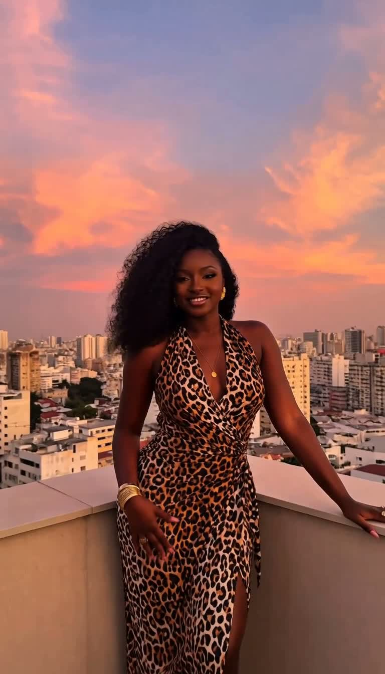 Coucher de soleil sur les toits d'Abidjan 🌇